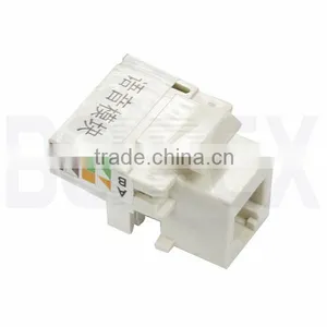 Cat6A UTP Toolless RJ45 Keystone Jack Cat6A RJ45 Female Jack thumbnail-4