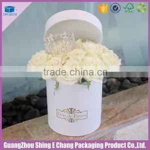 2016 GuangZhou Wholesale Wedding Flower Show Luxury Cardboard Flower Box/rose Hat Box thumbnail-3