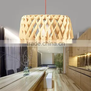 2016 Wooden LED Pendant Light JK-8005B-07 Fancy Wooden Vintage Wooden Pendant Lamp thumbnail-1