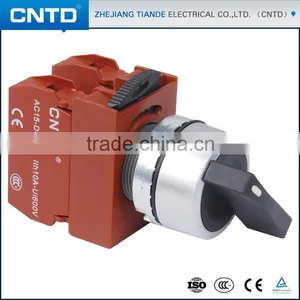 CNTD Hot Selling Stay Put Type 22mm 2 Position Push Button Rotary Switch (C2SNL-F2) thumbnail-1