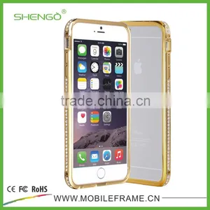 Newest Design Hot Selling Diamond Metal Bumper Phone Case for Samsung G530 thumbnail-3