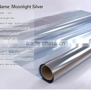 Safety Privacy Moonlight Silver Reflective Film thumbnail-1