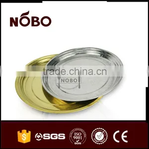 Golden Color Stamiless Steel Snacks Serving Tray thumbnail-5