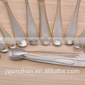Cheap Stainless Steel Fork in Mirror , Sand or Gold Polish With Earth Design Handle thumbnail-3