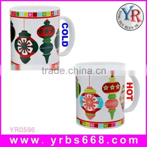 New Heat Sensitive Color Changing Coffee Mug , Good Unique Gift Idea | Fancy Heart Design | 11oz 100% Ceramic Mug thumbnail-5