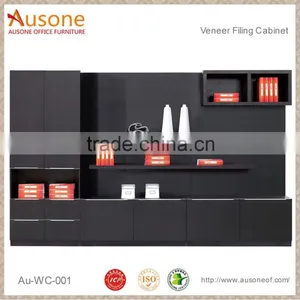 High Grade MDF Painted Black Filing Cabinet thumbnail-1