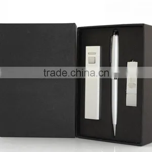 3 in 1 Metal Power Bank and Charge Cable and Usb Disk Custom Made Gifts Set for Mobile Phone & Computer Accessories thumbnail-3