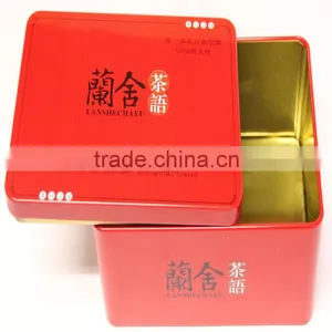2014 Dongguan Supplier Rectangle Tin Box/chinese Tin Box/red Decorative Tin Boxes thumbnail-1