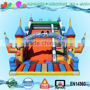 Giant Inflatable Mickey Slide for Children, Magic Castle Slide, Kids Slide Games for Sale thumbnail-1