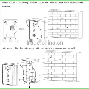 2015 New Android/ios App Wireless Wifi Smart ip Camera Doorbell With Remote Control Supporting 50 Meters Wireless Unlocking thumbnail-4