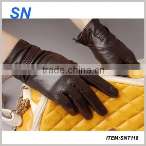 YiWu SN Factory New Style Noble Fashion Tight Fancy Sexy Leather Gloves thumbnail-1