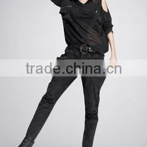 Jeans Woman Feet Harem Pants Women Slacks Spring New Personality Europe Joker Slim Slimming Pants thumbnail-2