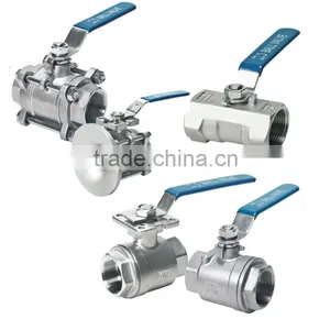 1000WOG 1pc Stainless Steel / Buy 1pc Stainless Steel / Handles Round/Screw Ball Valve Product thumbnail-4