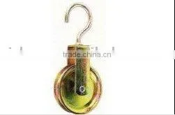 Yellow Galvanized Pulley With Hook thumbnail-1