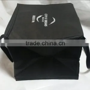 420 Diamond Weave Polyester 14 Can Insulated Cooler Bag thumbnail-5