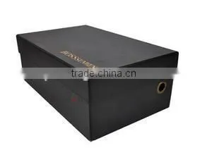 China New Product Best Selling Luxury Custom Made Cardboard Black Paper Shoe Storage Box thumbnail-4