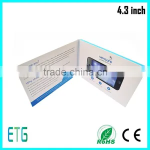 7 Inch TFT LCD Video Card Video Greeting Card Video Brochure for Promotion thumbnail-4