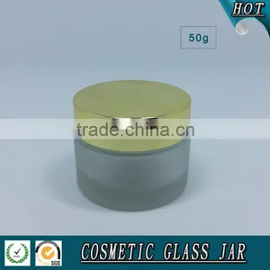 50ML Frosted Glass Cream Jar thumbnail-3
