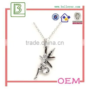 Small Angel Wings Pendant Necklace For Crafts thumbnail-1