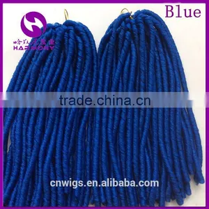 ( Blue Color ) HARMONY 18inch 110grams Synthetic Soft Dreadlocks Hair / Synthetic Dread Locks Hair Extensions Weave thumbnail-1
