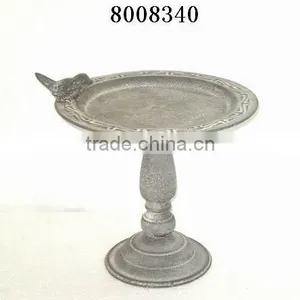 Vintage Style Garden Decor Metal Birdbath thumbnail-1