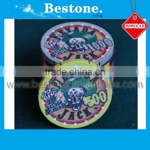Professional Skull Flush Poker Chips thumbnail-1