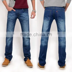 Custom Distressed Panelling Slim Cut Classic Retro Chic Popular High Rank 2015 New Style Fashion Men Jeans thumbnail-5