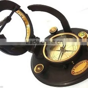 Antique Vintage Brass Gift Compass -maritime Sundial Compass 13510 thumbnail-2