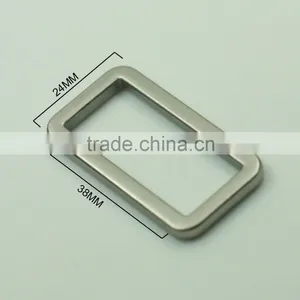 Manufacturing Zamak Cheap Metal Rectangle Belt Buckle 38mm for Bags thumbnail-3