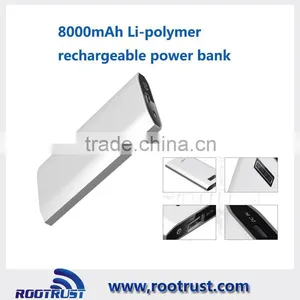 8000mAh High-end Polymer Rechargeable Power Bank H6 thumbnail-1