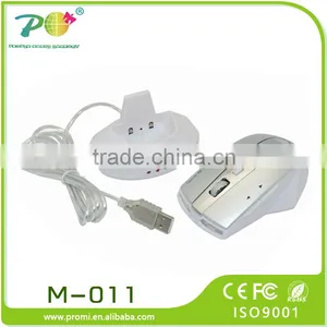 Promotion Gift Rechargeable Wireless Mouse With Usb Hub thumbnail-4