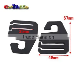 35mm Webbing Black Plastic Necktie Hanger&Hook For Ties Garment Accessories #FLC262-B thumbnail-1