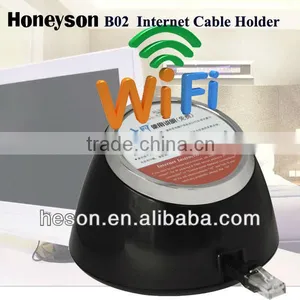 B02C Wifi + Retractable Hotel Supply Internet Desktop Cabel Holder thumbnail-1