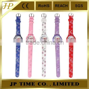 Cute Frozen Elsa Anna Quartz Leather Wristwatches Gift Kid Watch thumbnail-3
