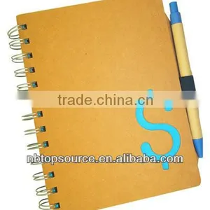 New Design! Recycled Notebook With Pen thumbnail-1