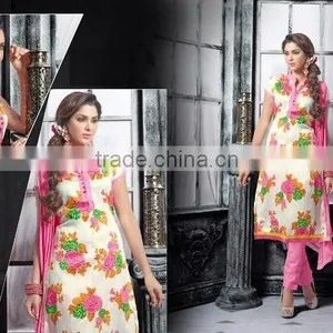 FLORAL PRINT SALWAR KAMEEZ thumbnail-4