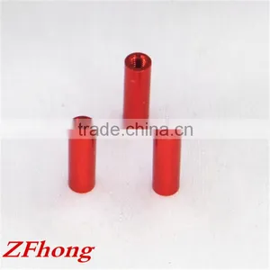 High Quality m2 M2.5 m3 M3.5 m4 Red Color Anodized Round Aluminum Standoff Spacer in Airplane Model thumbnail-3