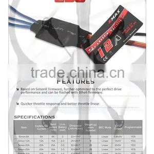 Quadcopter Power SetX4 Simonk 12A ESC X4 EMAX 2204-2300KV Elevator Motor thumbnail-2