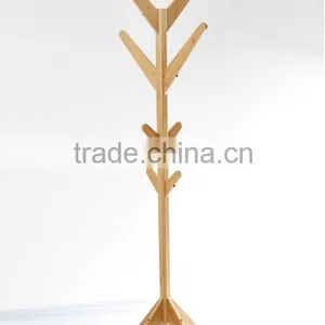 2015 New Design Bamboo Clothes Tree,clotes Rack ,small Furniture With Nature Bamboo Wholesales Bamboo Cloth and Hat Hanger Stand thumbnail-1