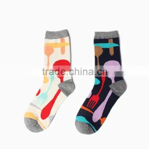 Colorful Patterned Crew Socks Men thumbnail-1