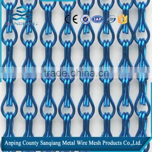 Anodized Chain Link Curtain / Decorative Metal Chain Link Mesh Curtain thumbnail-5