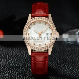 Wholesale New Fashion Customize Own Brand Vogue Minimalist Wristwatch Genuine Leather Watch thumbnail-2
