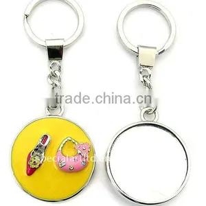 Heart Shaped Keyring/keychain With Mirror,can Add Customer's Logo,<DKCA9012> thumbnail-1