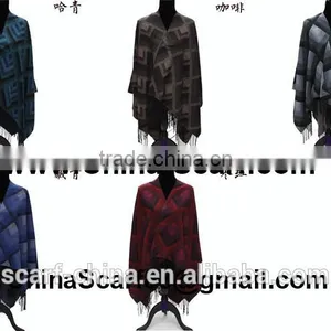 Wholesale Fringed Wool Scarf thumbnail-5