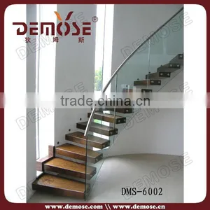 Steel Wood Staircase | Floating Stairs Diy Design thumbnail-1