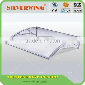 Environmental Friendly Rain Protect Door Canopy Awning Cover With Platic Awning Brackets and Polycarbonate Canopy thumbnail-2