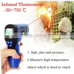 ir Infrared Digital Temperature Thermometer -50~750degree With Room Temperature for Food or BBQ Temperature Measuring TL-IR750 thumbnail-6