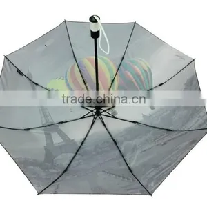 Custom 190t Fabric Material Landscape Photo Print Straight Umbrella thumbnail-5