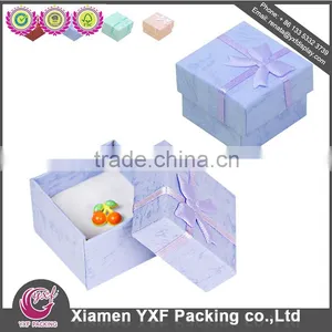Jewerly Paper Board Paper Packaging Box With Ribbon thumbnail-6