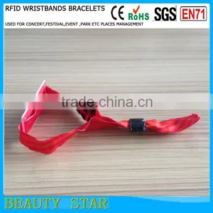 Customized Logo RFID Woven Wristbands ,for Event Use RFID Woven Wristbands thumbnail-2